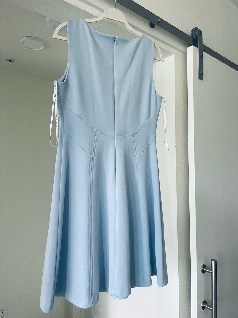 Ivanka Trump Light Blue Sleeveless A-Line Midi Dress - Picture 2 of 6